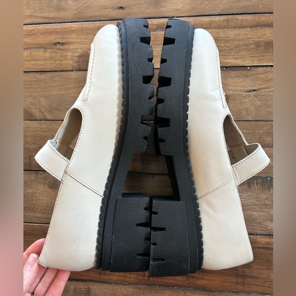 Seychelles Luster Mary Jane Platforms Ivory 9.5 - Picture 11 of 14